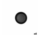Bowl Bidasoa Fosil Black Ceramic 11,8 x 11,8 x 5,9 cm (6 Units)
