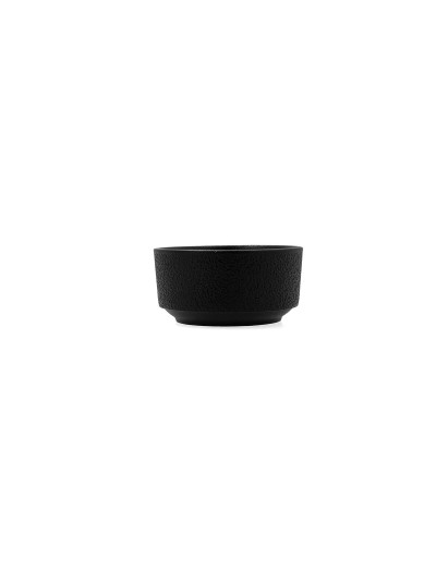 Bowl Bidasoa Fosil Black Ceramic 11,8 x 11,8 x 5,9 cm (6 Units)