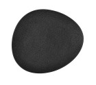 Plato Llano Bidasoa Fosil Negro Cerámica Ovalado 28 x 24,8 x 2,5 cm (6 Unidades)