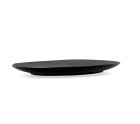 Plato Llano Bidasoa Fosil Negro Cerámica Ovalado 28 x 24,8 x 2,5 cm (6 Unidades)
