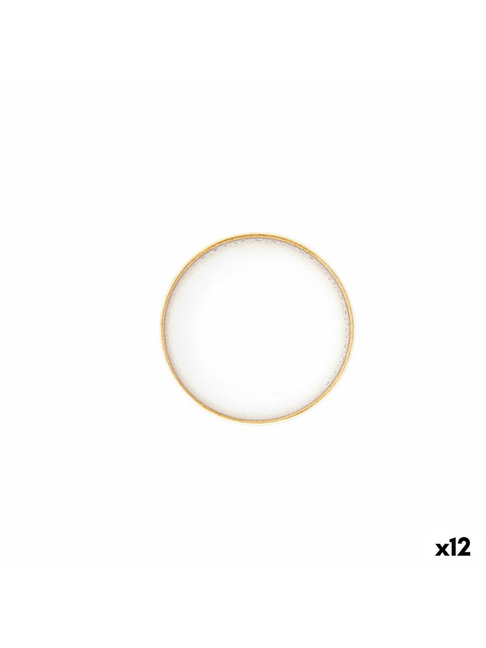 Cuenco Ariane Jaguar Freckles Blanco Marrón Cerámica 12 cm (12 Unidades)