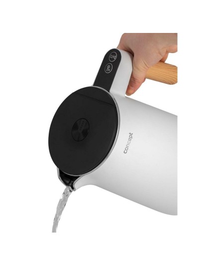 Kettle Concept RK-3300 White 2200 W 1,5 L Stainless steel