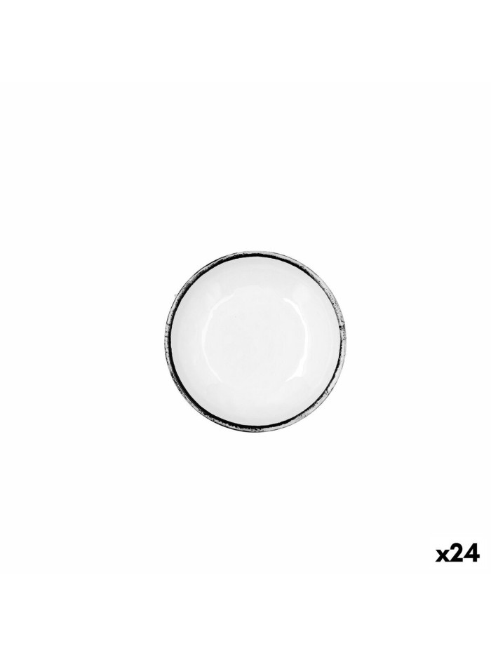 Cuenco Quid Select Filo Blanco Negro Plástico 11,6 x 2,6 cm (24 Unidades)