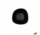 Cuenco Bidasoa Fosil Negro Cerámica Cuadrado 14 X 13,9 X 6,8 CM (9 Unidades)