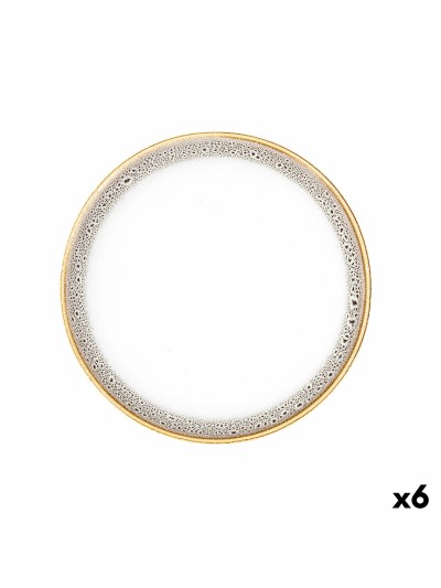 Plato Hondo Ariane Jaguar Freckles Beige Cerámica 21 cm (6 Unidades)