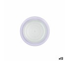 Plato de Postre Quid Kaleido Verde Morado Cerámica 19 cm (12 Unidades)