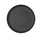Plato Llano Bidasoa Fosil Negro Cerámica 26,5 x 26,4 x 2,3 cm (6 Unidades)