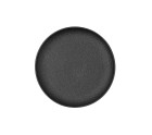 Plato Llano Bidasoa Fosil Negro Cerámica 21,3 x 21,2 x 2,2 cm (8 Unidades)