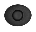 Plato Hondo Bidasoa Fosil Negro Cerámica Ovalado 27,3 x 22,2 x 5,7 cm (8 Unidades)