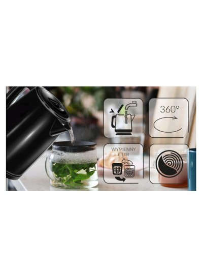 Hervidor Mpm MCZ-112 Negro Acero Inoxidable 2200 W 1,7 L