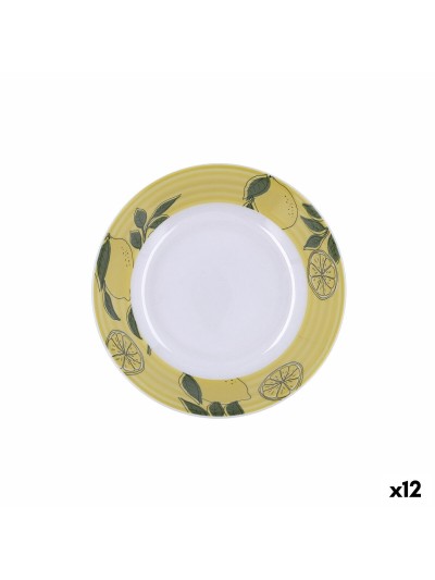 Plato Hondo Quid Sicilia Multicolor Bioplástico 20 cm (12 Unidades)