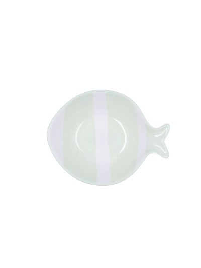 Bol Quid Kaleido Vert Céramique Poisson 15 x 13 x 4 cm (4 Unités)