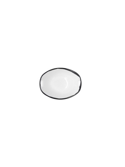 Bowl Ariane Vital Filo White Black Ceramic 11,6 cm (8 Units)