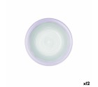 Plato Hondo Quid Kaleido Verde Morado Cerámica 21,5 cm (12 Unidades)