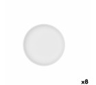 Bol Bidasoa Fosil Blanc Céramique 21,5 x 21,5 x 4,3 cm (8 Unités)