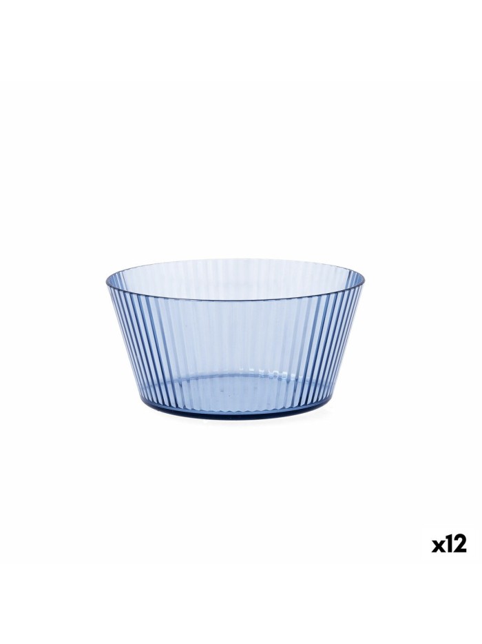 Bol Quid Sunset Bleu Plastique 15 cm (12 Unités)
