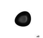 Cuenco Bidasoa Fosil Negro Cerámica Ovalado 14 x 12,4 x 4,8 cm (12 Unidades)