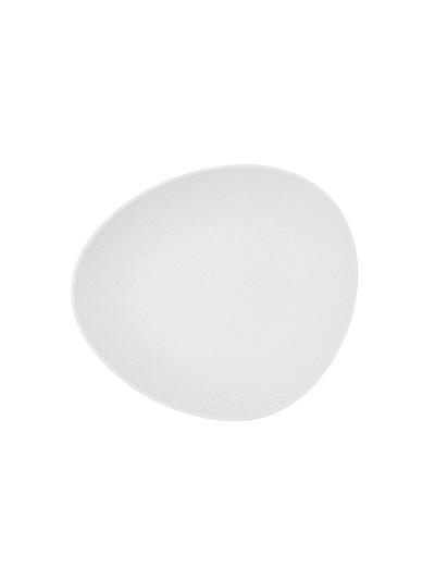 Plato Hondo Bidasoa Fosil Blanco Cerámica Ovalado 22 x 19,6 x 4,5 cm (6 Unidades)