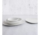 Assiette plate Bidasoa Fosil Blanc Céramique Oblongue 28 x 24,8 x 2,5 cm (6 Unités)