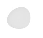 Flat Plate Bidasoa Fosil White Ceramic Oval 28 x 24,8 x 2,5 cm (6 Units)