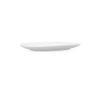Plato Llano Bidasoa Fosil Blanco Cerámica Ovalado 22,8 x 20,1 x 2,2 cm (9 Unidades)