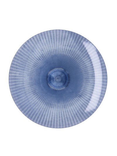 Plato Llano Quid Sunset Azul Plástico 26 cm (12 Unidades)