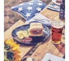 Plato Llano Luminarc Friends Time Negro Vidrio 30 x 26 cm Carne (12 Unidades)