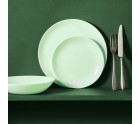 Assiette plate Luminarc Diwali Paradise Vert verre 25 cm (24 Unités)