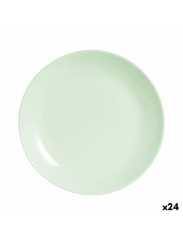 Assiette à dessert Luminarc Diwali Paradise Vert verre 19 cm (24 Unités)