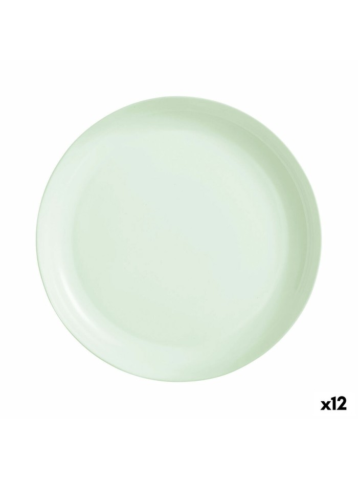 Plato Hondo Luminarc Diwali Paradise Verde Vidrio 29 cm (12 Unidades)