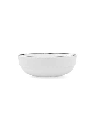 Cuenco Quid Select Filo Blanco Negro Plástico 16,6 x 5,8 cm (12 Unidades)
