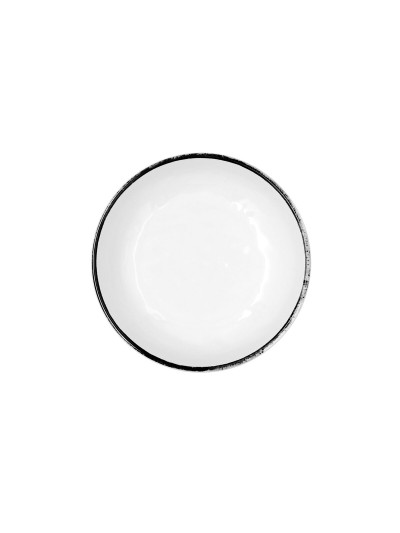 Cuenco Quid Select Filo Blanco Negro Plástico 16,6 x 5,8 cm (12 Unidades)