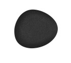 Plato Llano Bidasoa Fosil Negro Cerámica Ovalado 22,8 x 20,1 x 2,2 cm (9 Unidades)