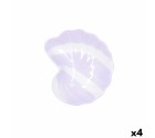Cuenco Quid Kaleido Morado Cerámica Caracol 16 x 14 x 4 cm (4 Unidades)