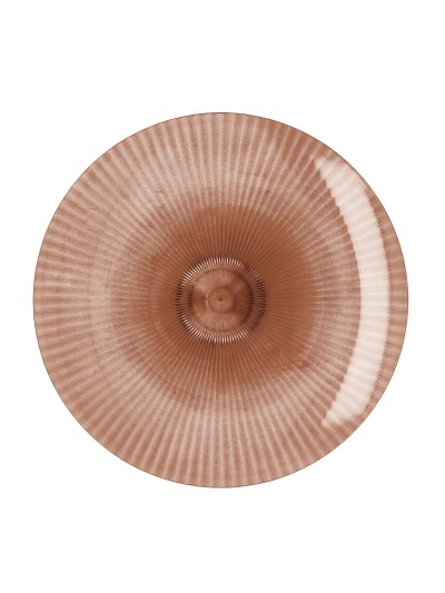Plato Llano Quid Sunset Coral Plástico 26 cm (12 Unidades)