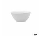 Bol Bidasoa Fosil Blanc Céramique 14 X 13,9 X 6,8 CM Carré (9 Unités)
