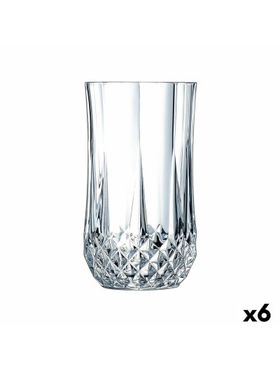 Vaso de Cristal Cristal d’Arques Paris Longchamp Transparente Vidrio (36 cl) (Pack 6x)