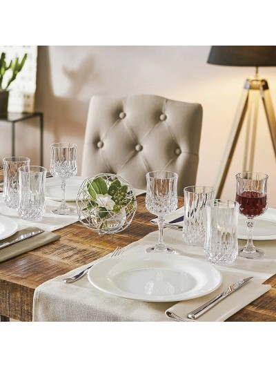 Vaso de Cristal Cristal d’Arques Paris Longchamp Transparente Vidrio (36 cl) (Pack 6x)