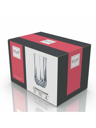 Vaso de Cristal Cristal d’Arques Paris Longchamp Transparente Vidrio (36 cl) (Pack 6x)