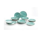 Service de Vaisselle Quid Montreal Céramique Turquoise Grès 18 Pièces