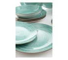 Dinnerware Set Quid Montreal Ceramic Turquoise Stoneware 18 Pieces
