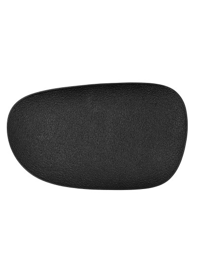 Bandeja de Aperitivos Bidasoa Fosil Negro Cerámica Alúmina 34 x 20,3 x 3 cm (6 Unidades)