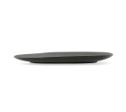 Bandeja de Aperitivos Bidasoa Fosil Negro Cerámica Alúmina 34 x 20,3 x 3 cm (6 Unidades)