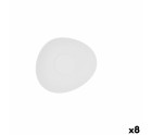 Assiette Bidasoa Fosil Blanc Céramique Alumine 15,8 x 13,8 x 2 cm Café (8 Unités)