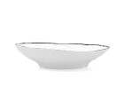 Assiette plate Quid Select Filo Blanc Noir Plastique Triangulaire 26 x 21 x 5,9 cm (9 Unités)