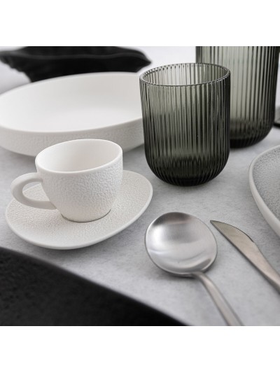 Taza Bidasoa Fosil Blanco Cerámica Alúmina 800 ml (12 Unidades)