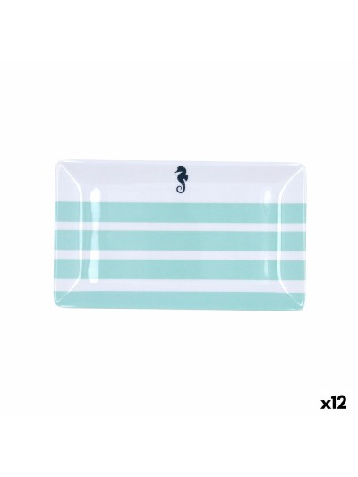 Bandeja de Aperitivos Quid Atlantic Multicolor Bioplástico 25 x 15 x 2 cm (12 Unidades)