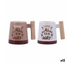 Taza Bidasoa All The Way Multicolor Cerámica 350 ml (12 Unidades)