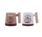 Taza Bidasoa All The Way Multicolor Cerámica 350 ml (12 Unidades)