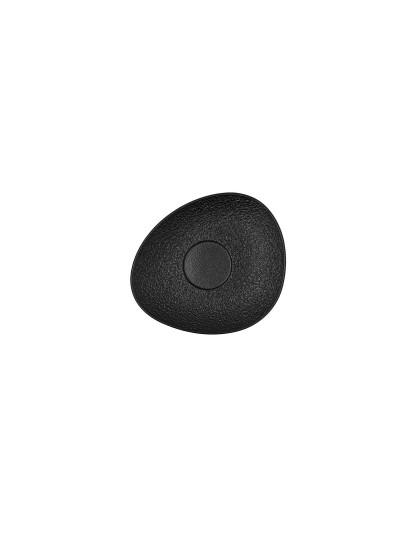 Plato Bidasoa Fosil Negro Cerámica Alúmina 13,3 x 11,6 x 1,7 cm Café (12 Unidades)